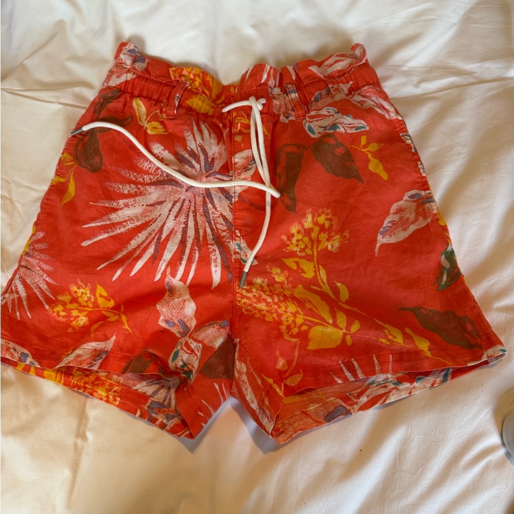 Tropical Red Floral Shorts GAP